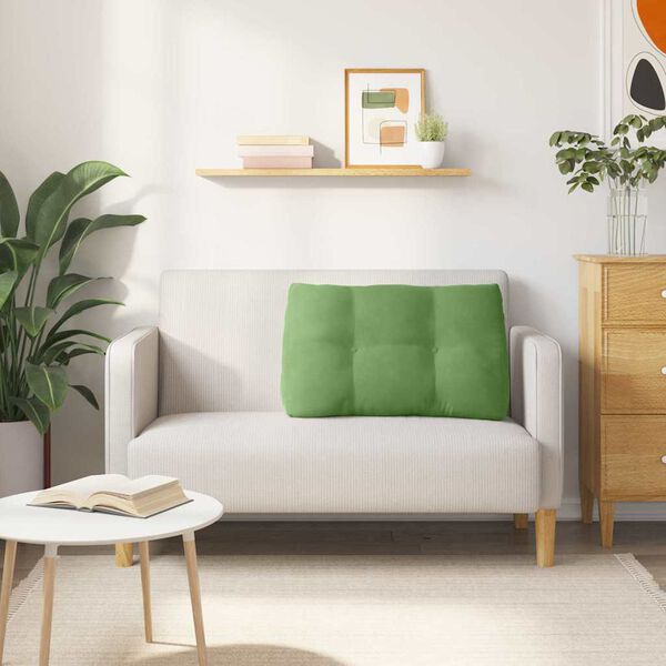 vidaXL Apsaugos Pagalvė &Scaron;viesiai žalia 80 x 24 x 50 cm Aksomas