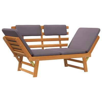 vidaXL 2-1 Sodo sofa su pagalvėmis, 190cm, akacijos medienos masyvas
