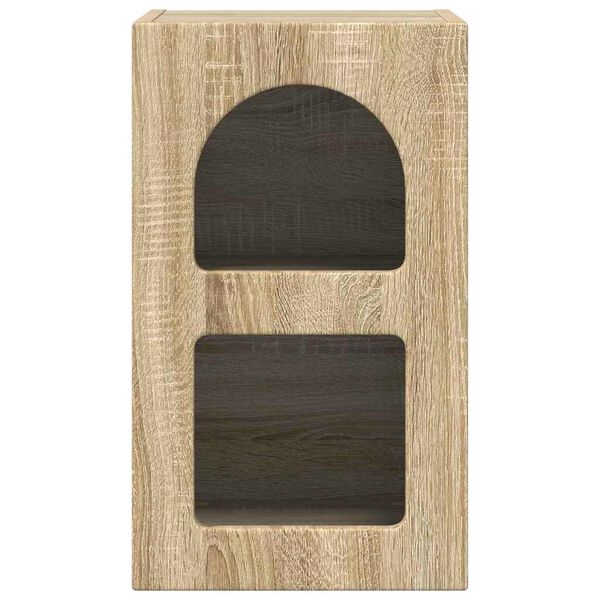 vidaXL Naktinis staliukas Sonoma ąžuolas 29.5 x 35 x 50 cm