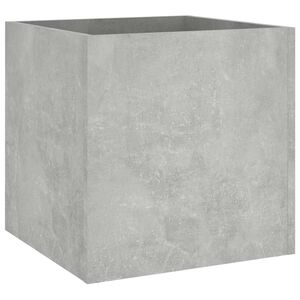 vidaXL Lovelis, betono pilkos spalvos, 40x40x40cm, apdirbta mediena