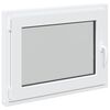 vidaXL Požeminio lango RISOR 80 x 70 cm PVC ir stiklas Balta