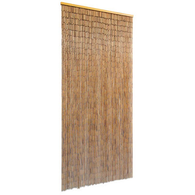 vidaXL Durų užuolaida, bambukas, 90x200 cm