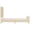 vidaXL Lovos rėmas su galvūgalio Kreminė 120 x 200 cm audinys