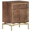 vidaXL Naktinė spintelė, 40x30x50cm, mango medienos masyvas