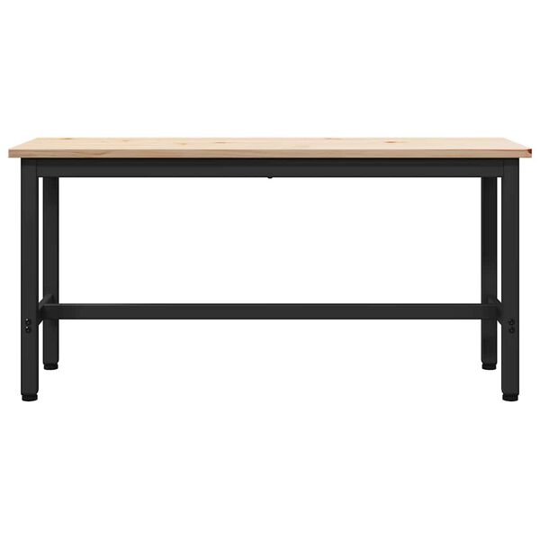 vidaXL Valgomojo suolas Natūrali 100 x 32,5 x 49 cm