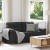 vidaXL Dvivietė sofa, juoda, 180x81x84 cm, dirbtinė oda