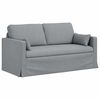 vidaXL Sofa 2 pcs &Scaron;viesiai pilka 158 x 78 x 80 cm audinys