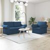 vidaXL Sofa 2 pcs Mėlyna 175 x 82 x 80 cm audinys