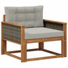 vidaXL Lauko Vidurinis Sofa Natūrali