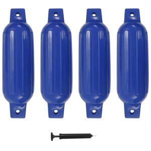 vidaXL Valties bortų apsaugos, 4vnt., mėlynos spalvos, 41x11,5cm, PVC