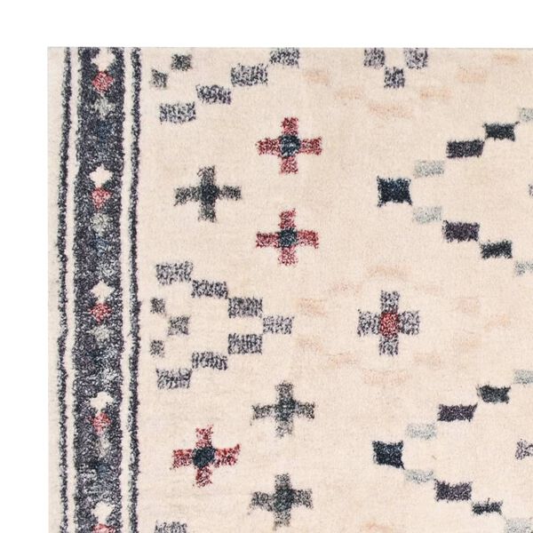 vidaXL Kilimas, įvairiaspalvis, 160x230cm, poliesteris, su ra&scaron;tais