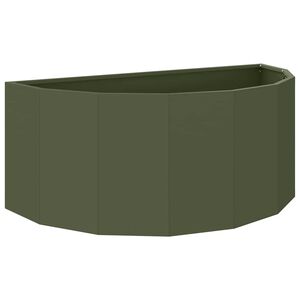 vidaXL Lovelis Alyvuogių žalia 90 x 45 x 35 cm Plienas