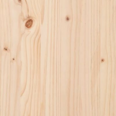 vidaXL Lovos galvūgalis, 145,5x4x100cm, pušies medienos masyvas