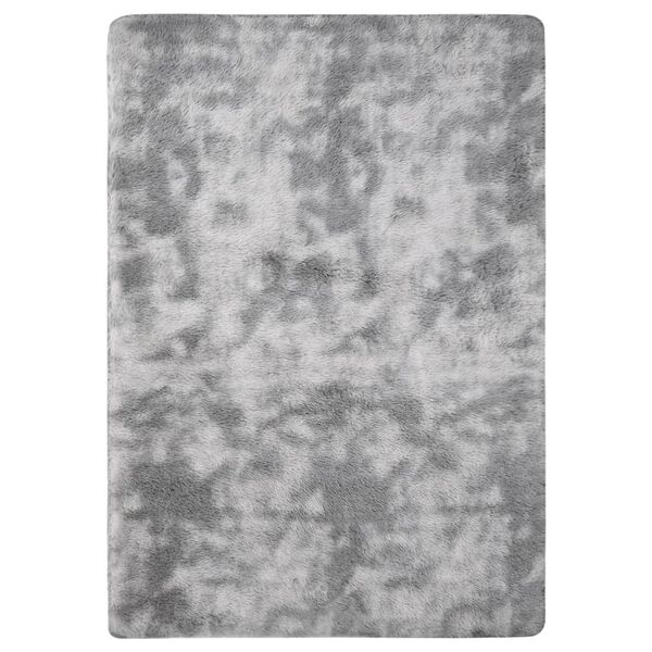 vidaXL Shaggy tipo kilimėlis, pilkos spalvos, 170x120cm