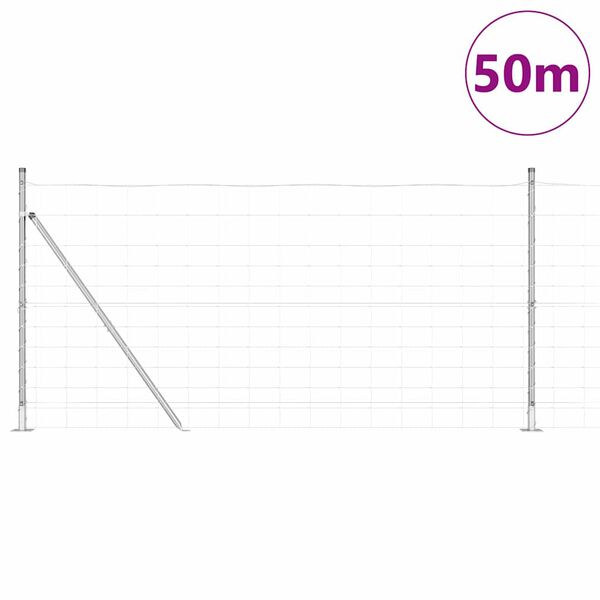 vidaXL Tvorelės stulpas Cinkuotas 50 x 1,2 m Plienas