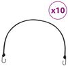 vidaXL Bungee virvelės su juostelėmis ir kabliukais, 10vnt., 100cm