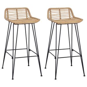 vidaXL Baro Kėdė 44 x 46 x 91 cm 18mm skersmens geležies strypai