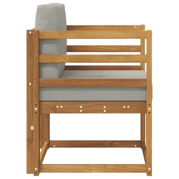 vidaXL Lauko sofa Tvirta akacijos mediena ir poliesteris