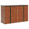 vidaXL Sodo saugojimo dėžė Ruda 214 x 82 x 132 cm Plienas