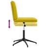 vidaXL Valgomojo kėdės, 2vnt., geltonos spalvos, aksomas