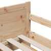 vidaXL Lovos rėmas su čiužiniu Ruda 80 x 200 cm Kietos pu&scaron;ies mediena