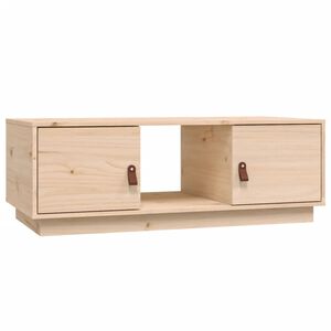 vidaXL Kavos staliukas, 100x50x35cm, pu&scaron;ies medienos masyvas