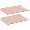 vidaXL Plūduriuojanti lentyna 2 vnt. Rožinė 30 x 18 x 2,5 cm Plienas