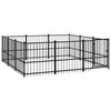 vidaXL Lauko voljeras &scaron;unims, plienas, 8,47m&sup2;