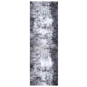 vidaXL Virtuvės kilimas Pilka 180 x 60 cm Aksomas