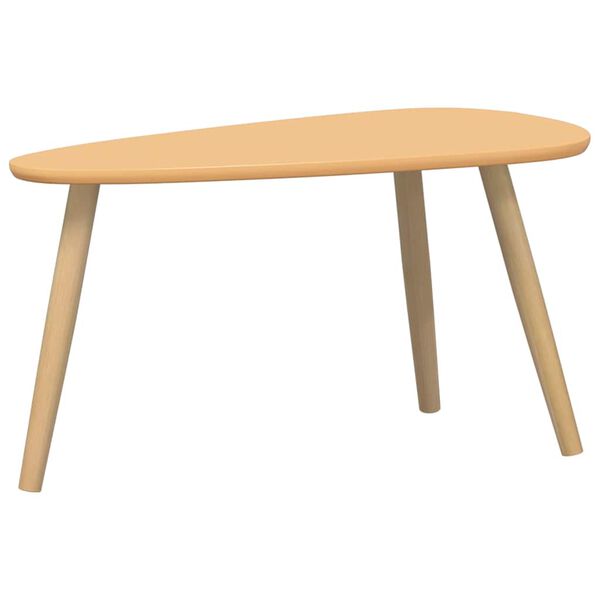 vidaXL Kavos staliukų kompl., 2d., masyvi pu&scaron;ies med., rudas