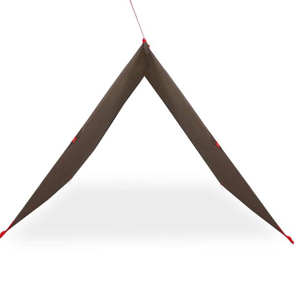 vidaXL Stovyklavimo tentas, rudas, 406x306cm, atsparus vandeniui