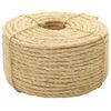 vidaXL Virvė, 100m, 100% sizalis, 6mm