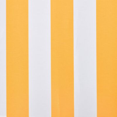 vidaXL Markizės uždangalas, oranžinė ir balta, 350x250cm