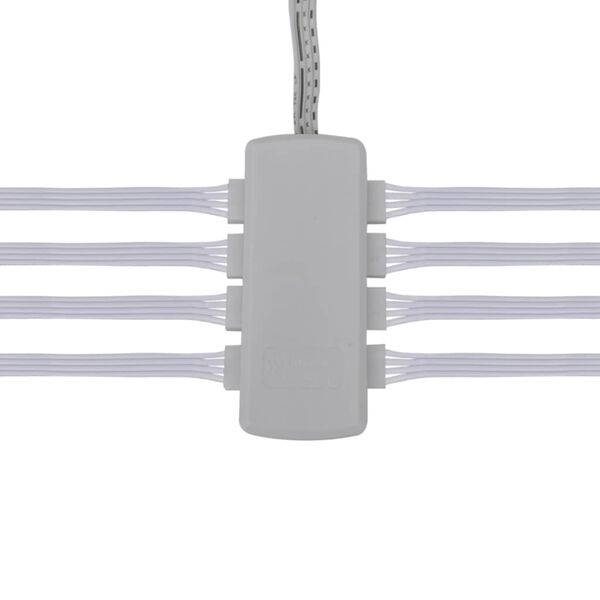 8 Apvalūs Lipdomi LED &Scaron;viestuvai Spintelėms, Komplektas