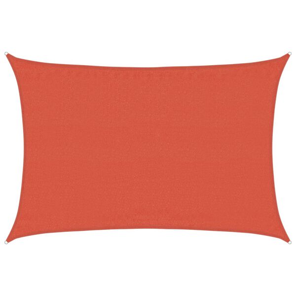 vidaXL Burė nuo saulės, terakota spalvos, 3,5x4,5m, HDPE, 160g/m²
