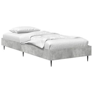 vidaXL Lovos rėmas Betono pilka 80 x 200 cm Apdirbta mediena
