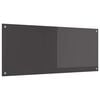 vidaXL Virtuvės atbraila Tamsiai pilka 120 x 50 cm grūdintas stiklas