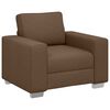 vidaXL Sofa Kėdė Ruda 100 cm audinys