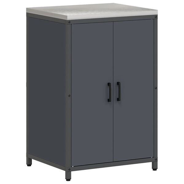 vidaXL Virtuvės saugojimas Antracitas 60 x 50 x 92 cm Plienas