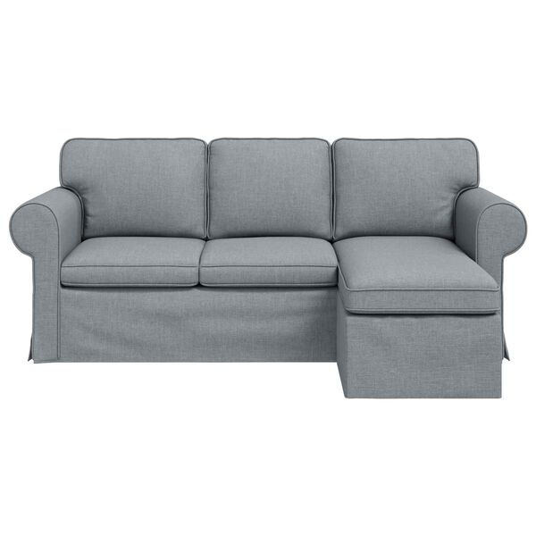 vidaXL Sofa 160cm &Scaron;viesiai pilka Metalas