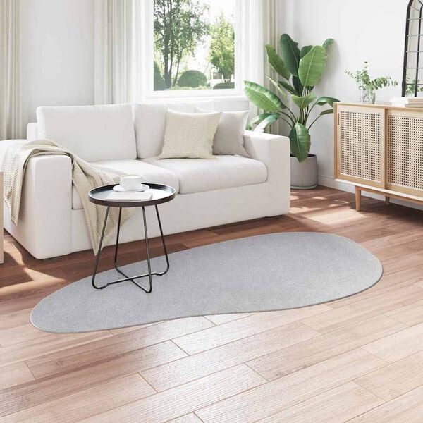 vidaXL Kilimas HUARTE Pilka 100 x 200 cm Poliesteris