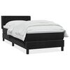 vidaXL Box Spring Lova su čiužiniu Juodas 100x220 cm aksomas