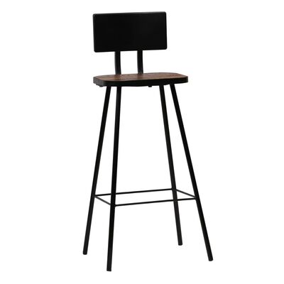 vidaXL Baro baldų komplektas, 3 dalių, juodos spalvos (248143+245390)