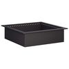 vidaXL Laužavietės žiedas Juoda 80 x 80 x 25 cm Plienas