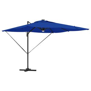 vidaXL Roma Parasol Mėlyna 286 x 284 x 270 cm Aliuminis ir poliesteris