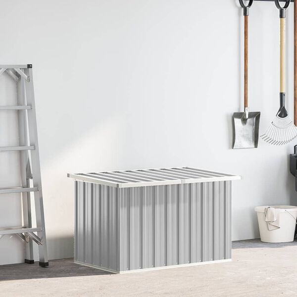 vidaXL Sodo daiktadėžė, pilkos spalvos, 109x67x65cm