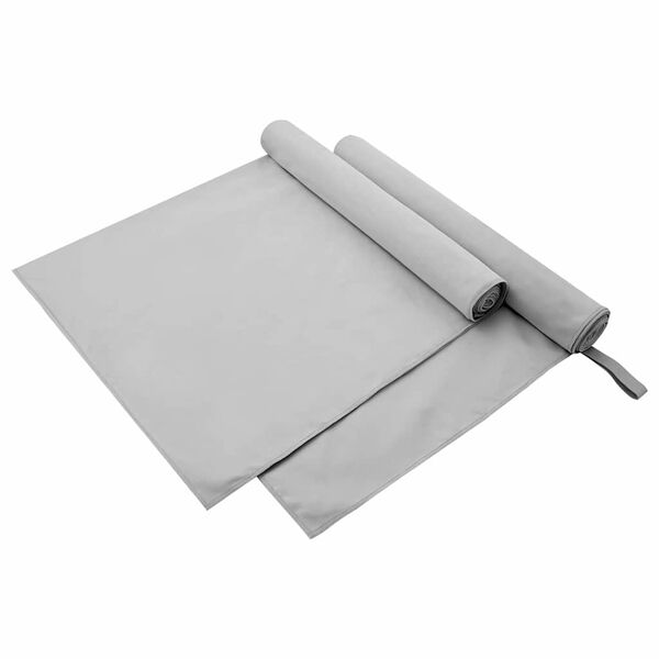 vidaXL Sportiniai rank&scaron;luosčiai 2 pcs Pilka 180 x 90 cm