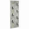 vidaXL Prikabinamas paltas Sieninis Betono pilka 30 x 1,5 x 80 cm
