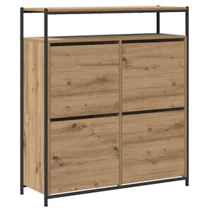 vidaXL Batu skrynia 100 x 34 x 112 cm Apdirbta mediena Artisano ąžuolo