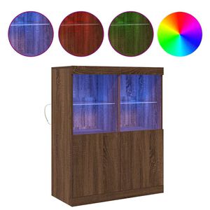 vidaXL indauja Rudas ąžuolas 81x37x100 cm Inžinerinė mediena